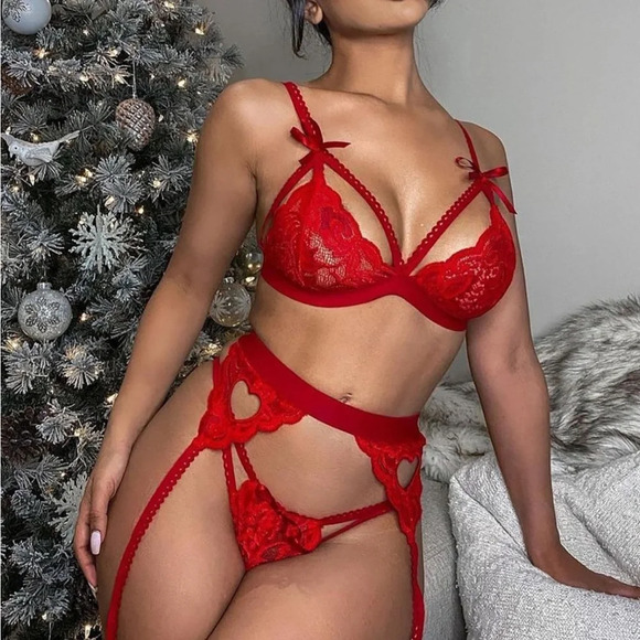 RS Love lingerie red set small - Picture 1 of 3